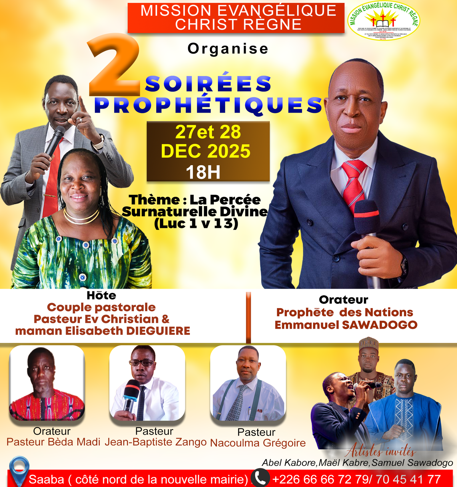 Creation d affiche pour affiche evenement eglise par Golden Design