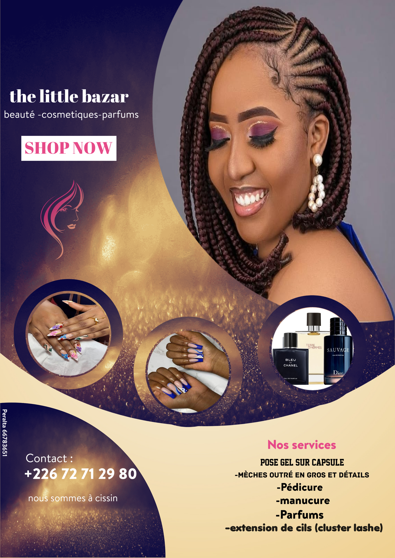 Creation graphique pour Affiche pour un salon de coiffure par Golden Design