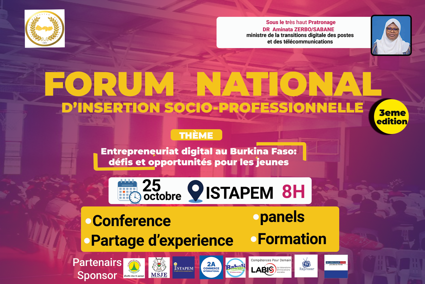 Creation graphique pour Affiche pour Forum par Golden Design