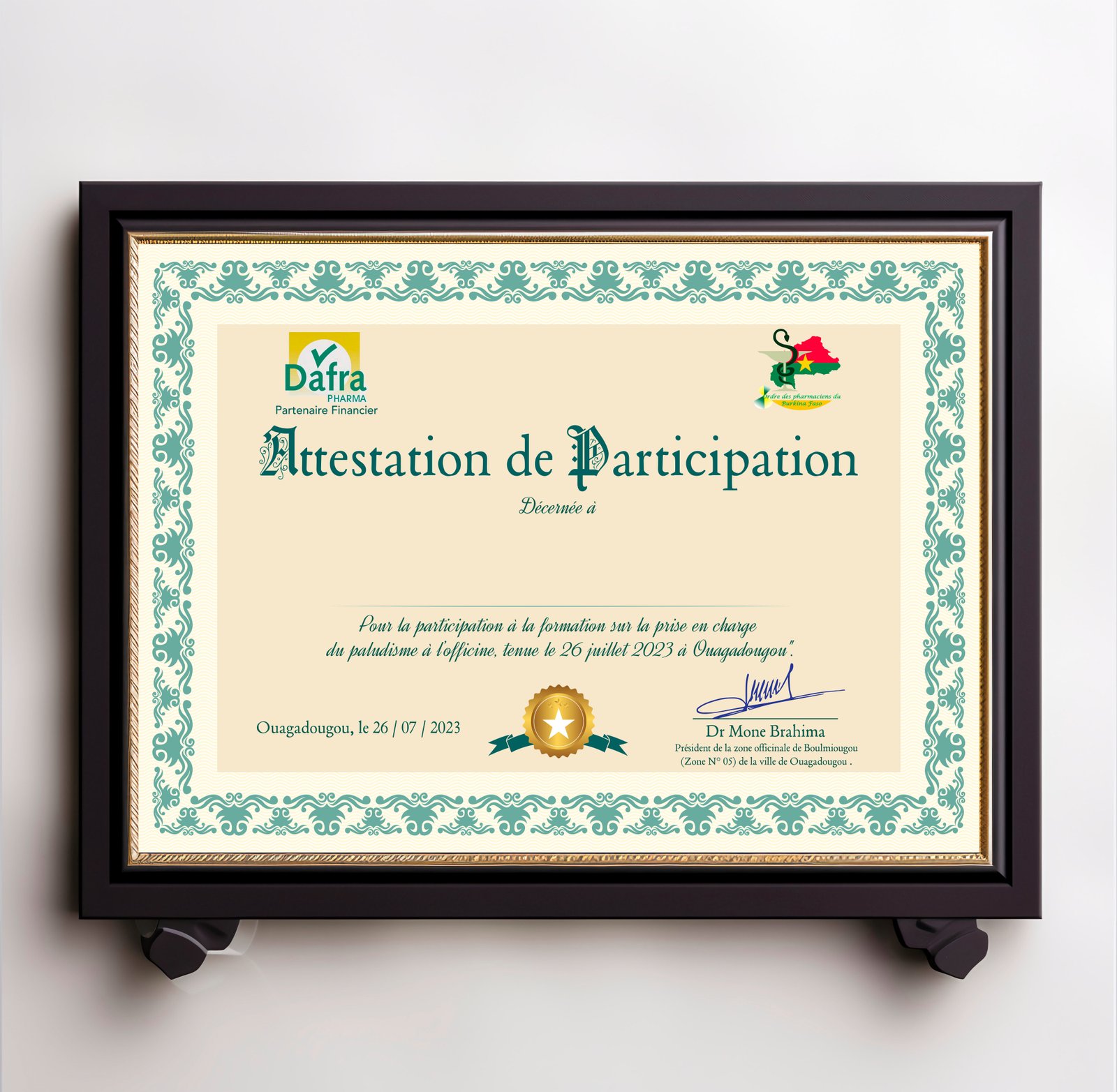 Design de carriere pour Attestation et Certificats par Golden Design