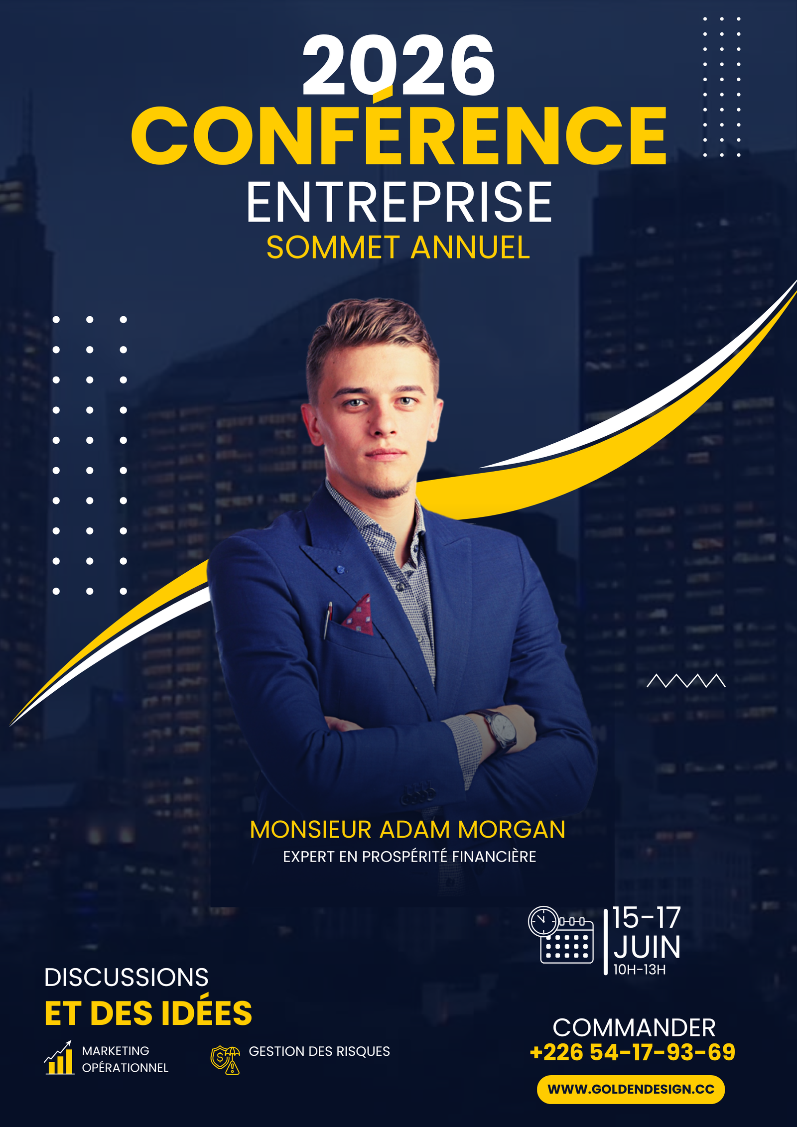 Affiche Événementielle : "Sommet Visionnaire"