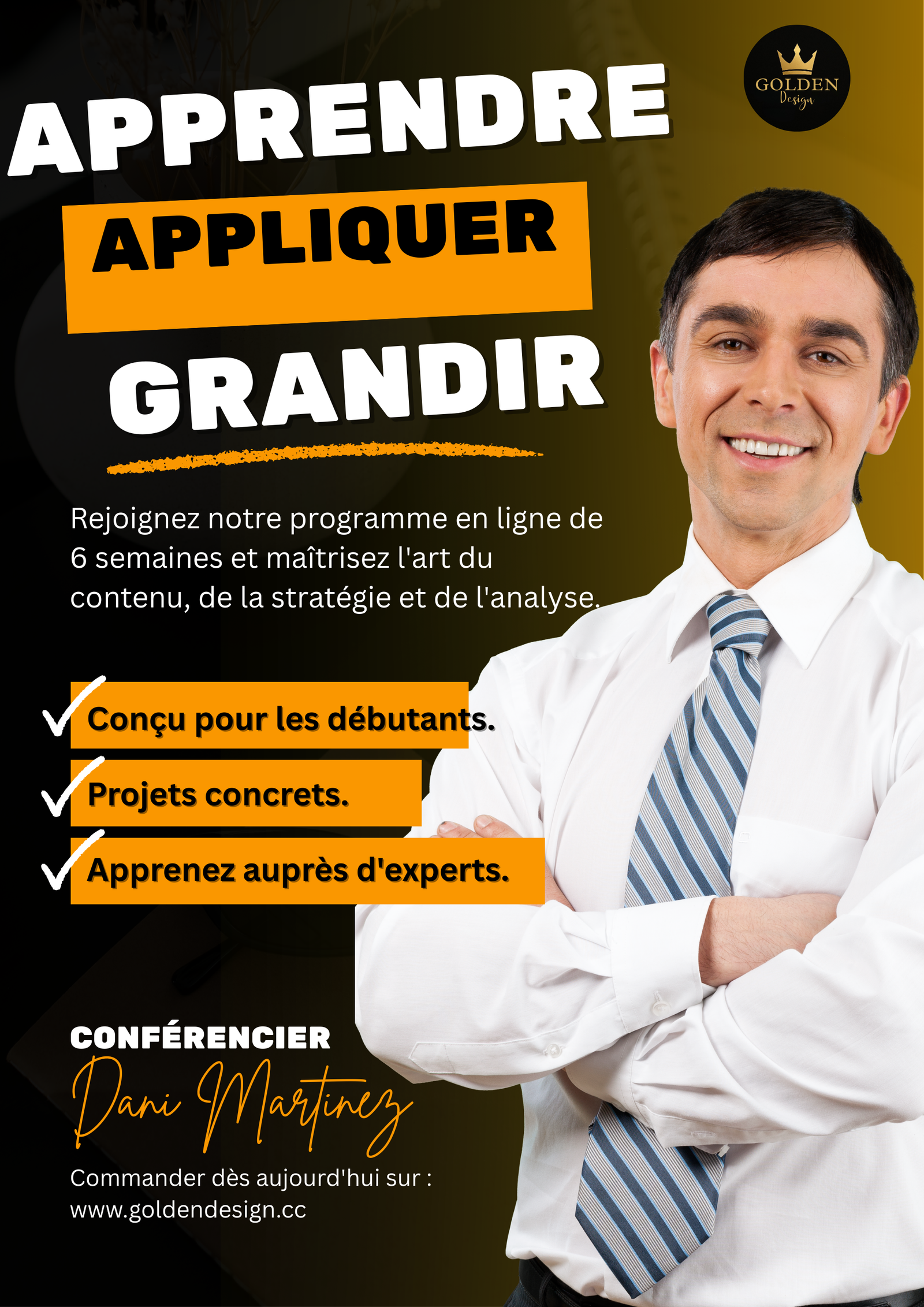 Creation graphique pour Affiche de Formation : "Propulsion Savoir" par Golden Design