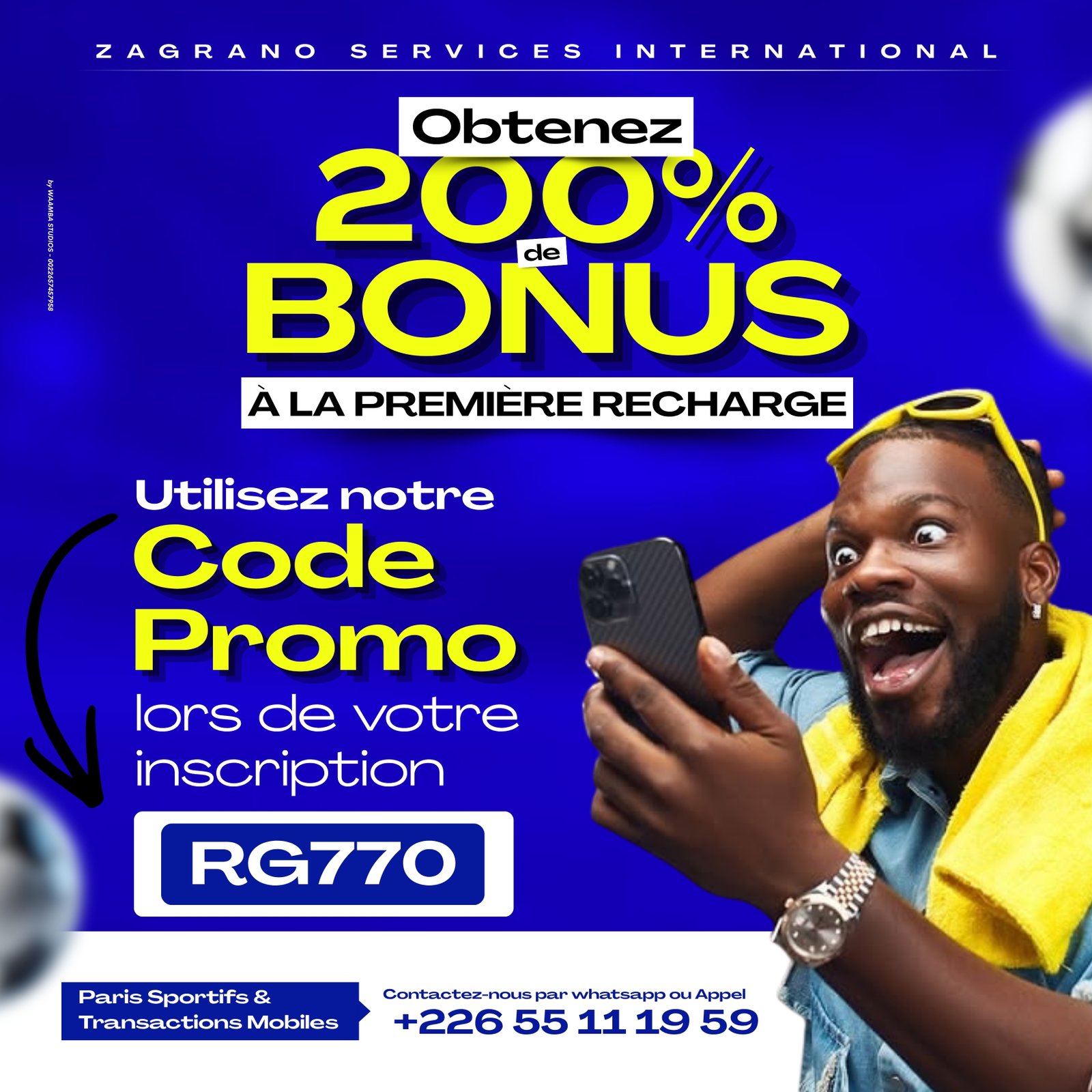 Design reseaux sociaux pour Affiche de paris sportifs par Golden Design