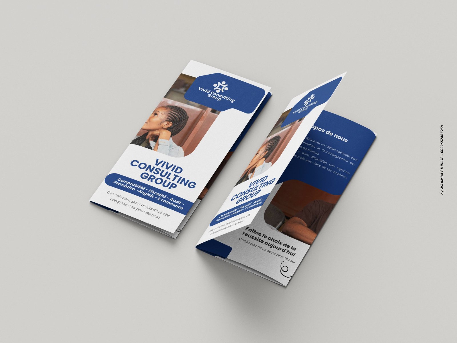 Creation de brochure pour Dépliant A4 à trois volet recto verso par Golden Design