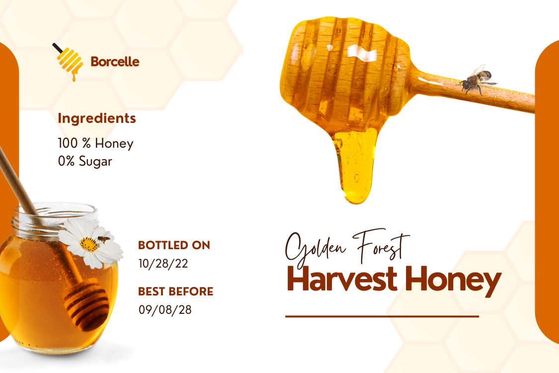 Étiquette de Produit : "Or de la Forêt"