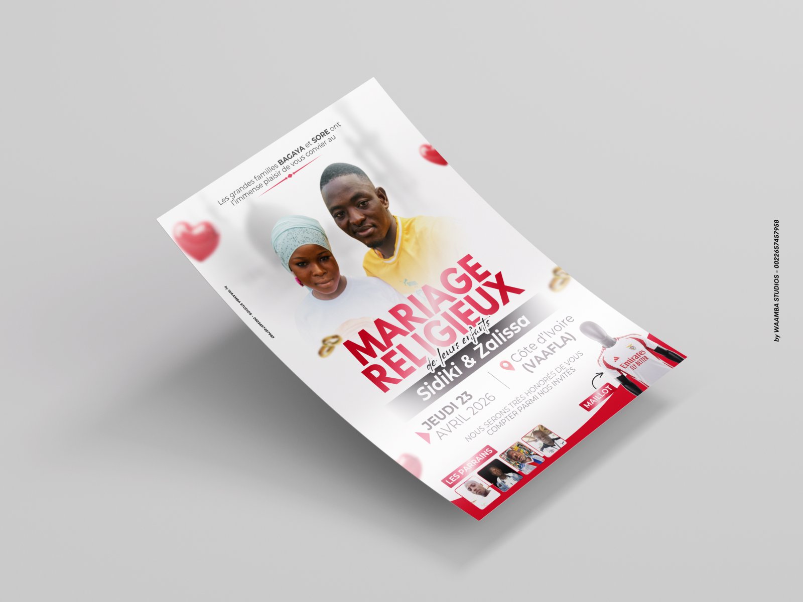 Creation d affiche pour Affiche de Mariage par Golden Design